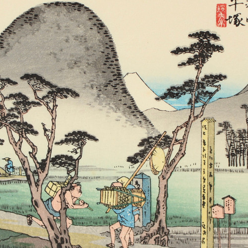 Stampa xilografia hiroshige - xilografia,