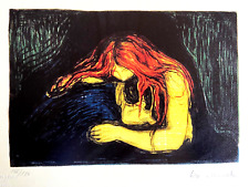 Edvard Munch Litografia COA