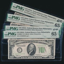 AC $10 1934A Philadelphia PMG