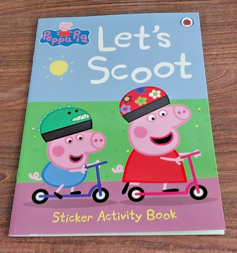 Peppa pig let scoot - peppa, scoot-sticker