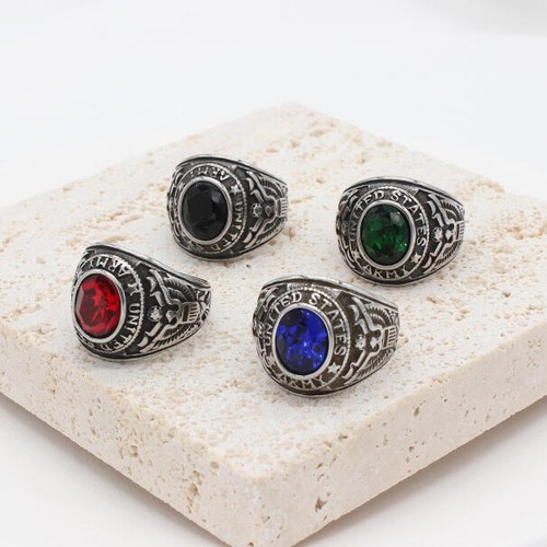 Anello uomo pietra militare - anello,
