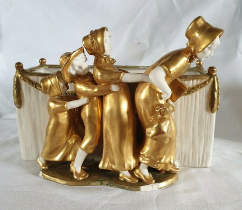 Ancien cache pot - , biscuit