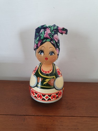 Bambola russa vintage legno - bambola,