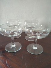 Lotto 4 PZ Bicchieri Calici Vintage Rosso Antico Buton