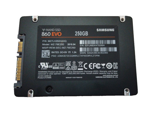 Samsung 250gb ssd sata 860 - 250gb, evo