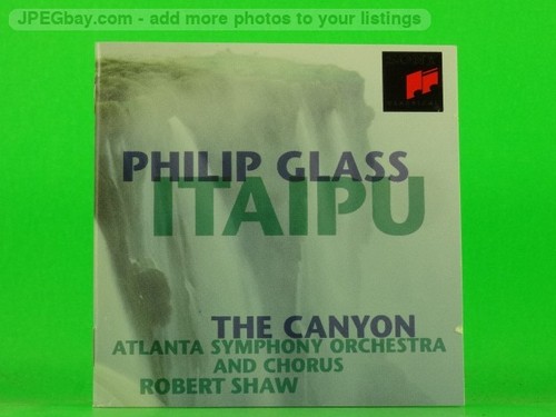 Philip glass itaipu cd - philip,