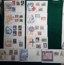 VATICANO 1964 FDC ANNATA COMPLETA 9 BUSTE PRIMO GIORNO PAPA PAOLO VI + 2 extra