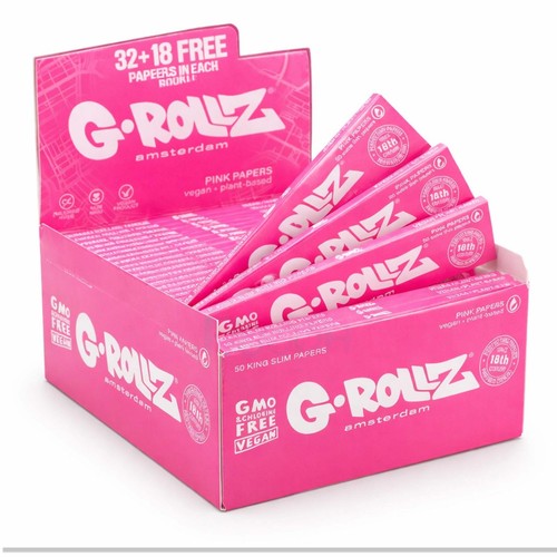 Cartine rollz rosa lunghe - cartine,