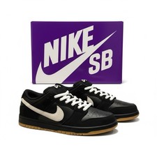 Nike Dunk Pro SB Low nero bianco gomma pelle scamosciata (HF3704-003) EU 45,45,5,46