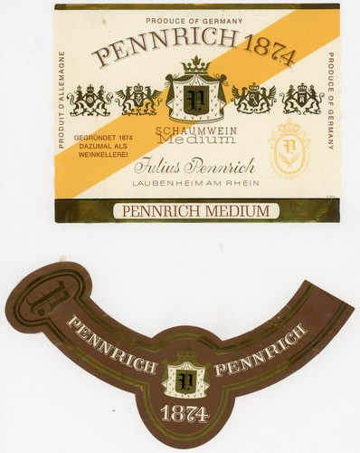 Set etichette vino tedesche