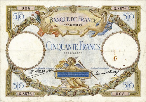 Banconota francia franchi - 50,