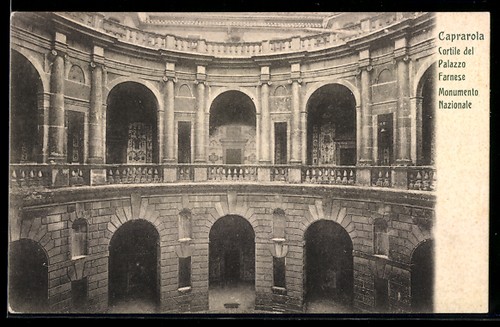 Caprarola cortile del palazzo - caprarola,,