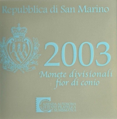 2003 san marino - marino, monete