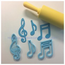 Note Musicali Musica Chiave Violino Croma Formine Biscotti Cookie Cutter 9cm