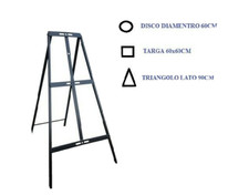 SEGNALETICA CANTIERE Cavalletto a libro F.610 Altezza 94cm