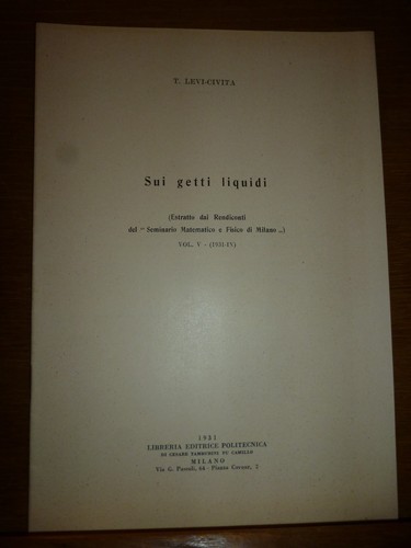 Tullio levi civita sui - tullio,