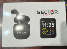 Orologio Sector S-04 R3253158007 smartwatch Silicone Nero Rettangolare