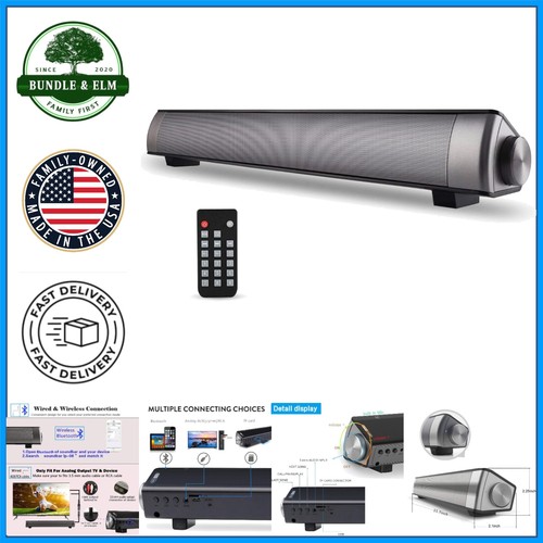 Soundbar compatta grigio-nero