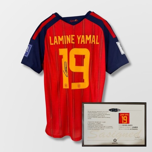 Lamine yamal signed - signed, spain