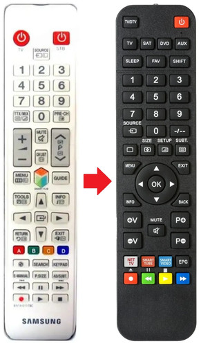 Telecomando adatto per samsung - adatto,
