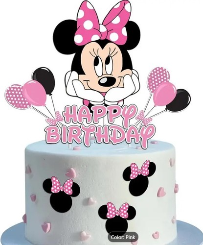 Cake topper compleanno minnie - cake,