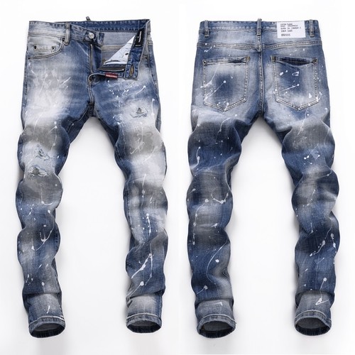 Jeans uomo punk - , strappato