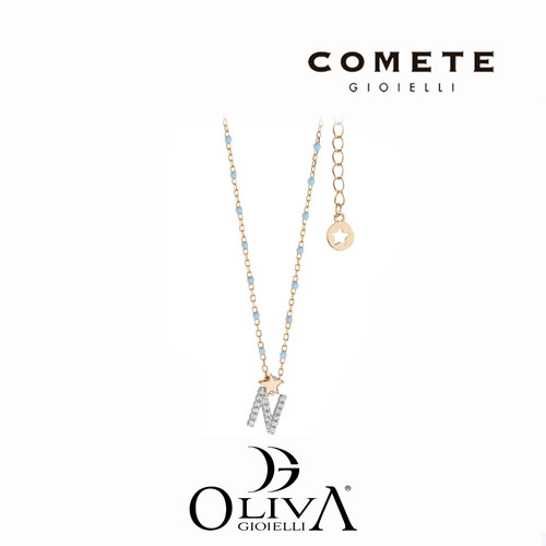 Collana comete stella lettera - collana,