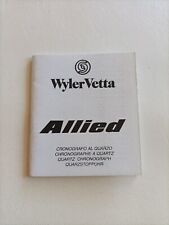WYLER VETTA Allied libretto di