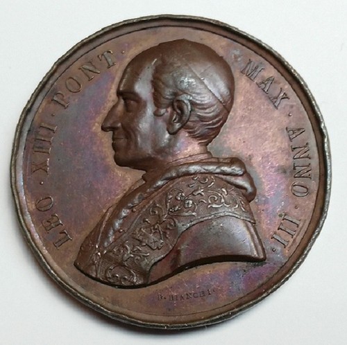 Medaglia papa leone xiii - medaglia,