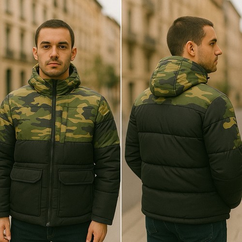 Giacca parka mimetica militare