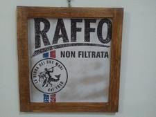 targa in legno birra Raffo quadro cartello retrò insegna cornice fatta mano