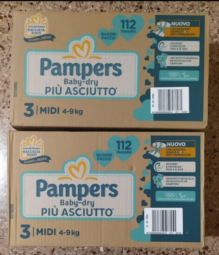 224 pannolini pampers baby - pannolini, dry