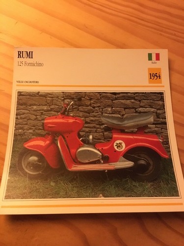 Rumi 125 formichino - rumi, 1954