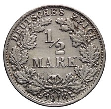 DN - Germania - 1/2 mark 1918 - F - 454