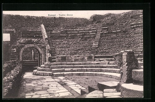 Cartolina pompei teatro - cartolina,