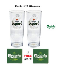 Carlsberg export pint glasses - carlsberg,