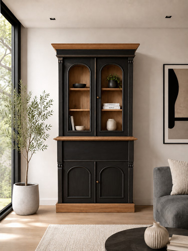 Bookcase vetrina legno - vetrina, in