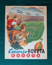 Poster pubblicitario - ROVETA Gratis allo Stadio di serie A -1955 - ill.Campeggi