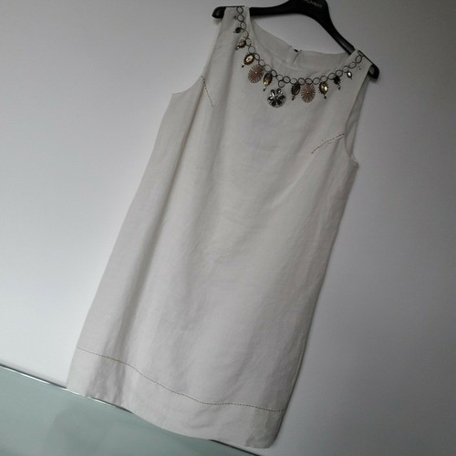 Abito colore bianco lino - colore,