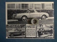 Rara Pubblicità' AUTOBIANCHI BIANCHINA & STELLINA 1967