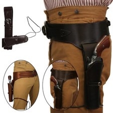 Fondina cintura revolver pelle artificiale medievale retrò cowboy cosplay/