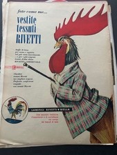Pubblicità d'epoca originale stampa pubblicitaria a pagina intera Rivetti