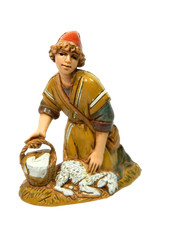 Pastore Ragazzo Inginocchiato