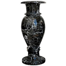 Vaso in Marmo Zebrato Grigio