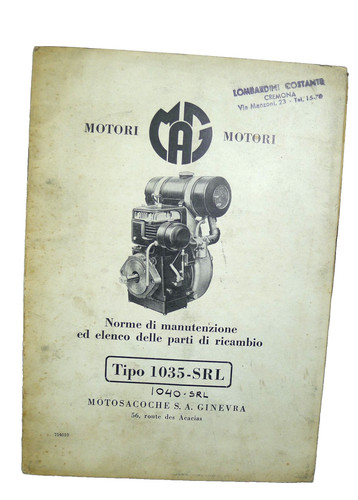 Vecchio manuale mag - manuale,