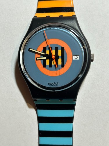 Swatch 1988 gb407 coral - swatch,