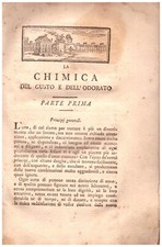 La chimica del gusto e