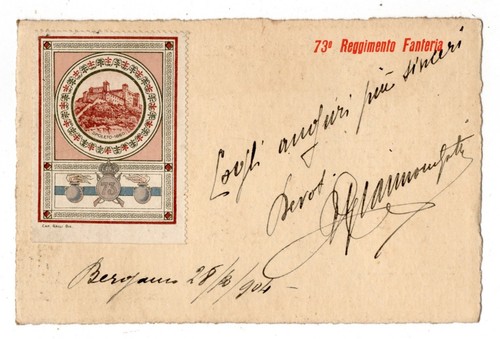 Cartolina reggimentale - cartolina,