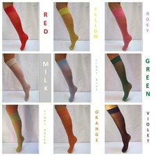 Calze trasparenti colorate fantasia di qualità Clarita 20 den sopra la...