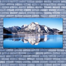 Stampa su tela Wall art su quadro 140x70 paesaggio lago montagne